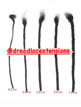Load image into Gallery viewer, 14” 0.6 ( medium) Crochet loc extensions