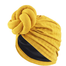 Load image into Gallery viewer, Satin lined knotted Turban