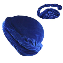 Load image into Gallery viewer, Velvet satin lined Turban