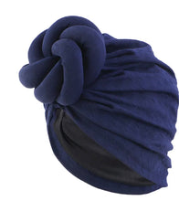 Load image into Gallery viewer, Satin lined knotted Turban