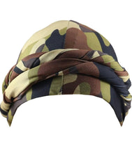 Load image into Gallery viewer, Camo satin lined Turban
