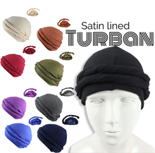 Load image into Gallery viewer, Satin lined Turban
